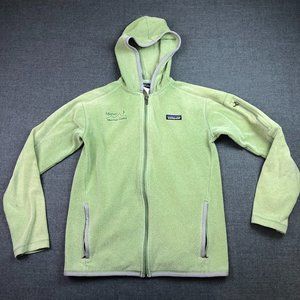 Patagonia Sweater Womens Medium Zip Up Hooded Sweatshirt Coat Base Layer